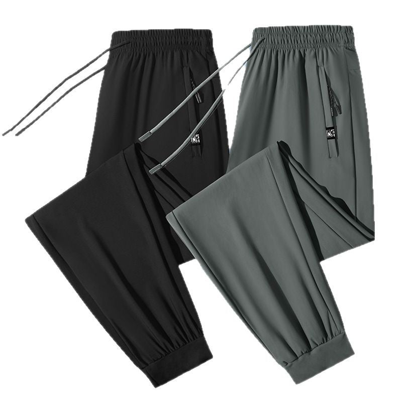 Herren urban performance Jogginghose mit elastischem Kordelbund, verdeckter Reißverschlusstasche und geradem Bein Drune