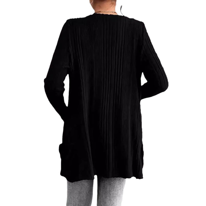 Damen Strickjacke mit raffinierten Rüschen und seitlichen Taschen Drune