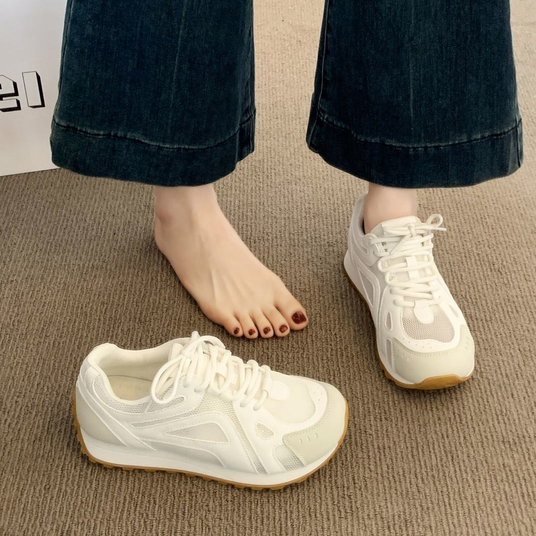 Damen Sportliche Sneakers mit atmungsaktivem Mesh und dämpfender Sohle Drune