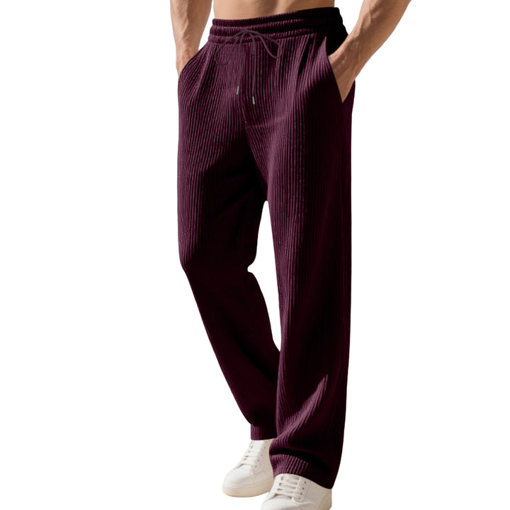 Herren Relaxed-Fit Strick-Jogginghose mit feiner Rippstruktur Drune