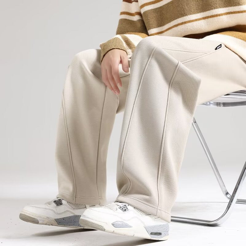 Damen Lounge-Jogginghose mit weitem Bein und Keder-Naht Drune