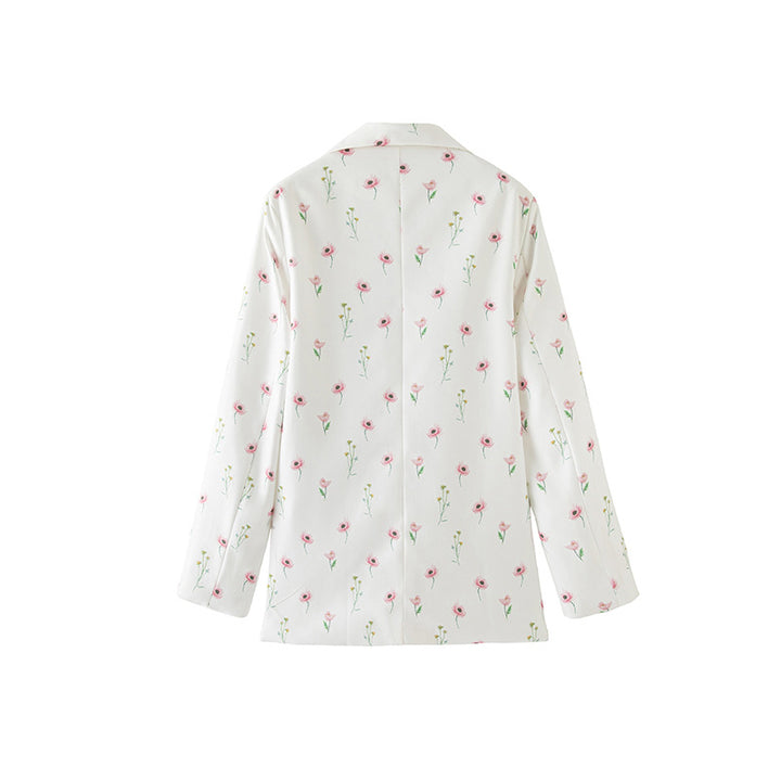 Damen Blazer mit floralem Muster Drune