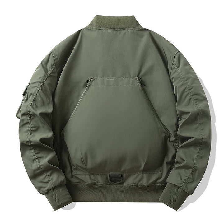 Herren Multitaschen-Tactical-Bomber mit modularen Außenfächern und D-Ring-Details Drune