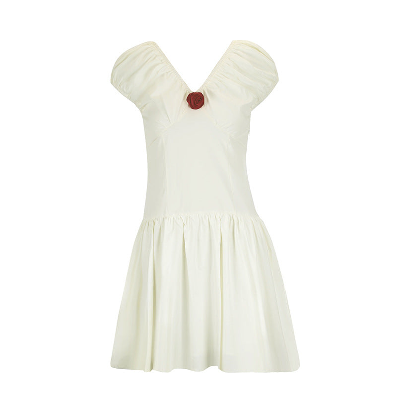 Damen Sommerliches Kleid mit verspielten Rüschendetails Drune