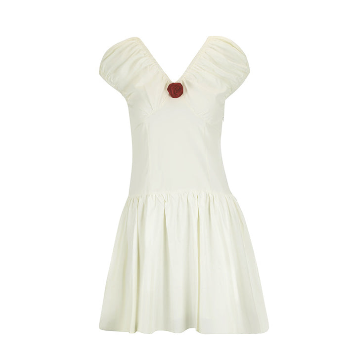 Damen Sommerliches Kleid mit verspielten Rüschendetails Drune