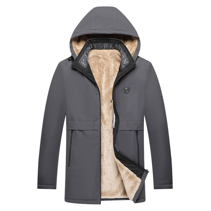 Herren Sportliche Übergangsjacke mit abnehmbarer Kapuze Drune
