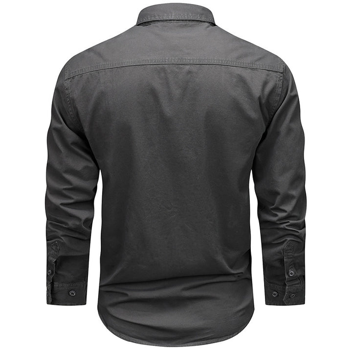 Herren Funktionales Langarmhemd mit Taschen Drune