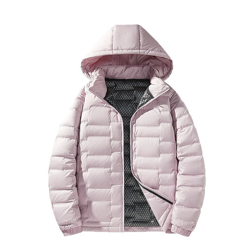 Herren Ultraleichte Steppjacke mit Kapuze und Thermofutter Drune