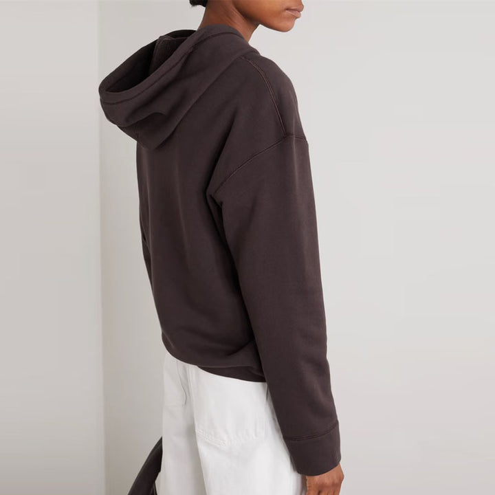 Damen bequemer Kapuzensweater aus hochwertigem Stoff Drune
