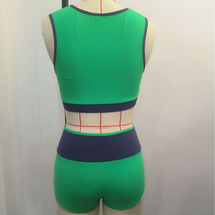 Damen Sportliches Bikini-Set mit hoch geschnittenem Höschen Drune