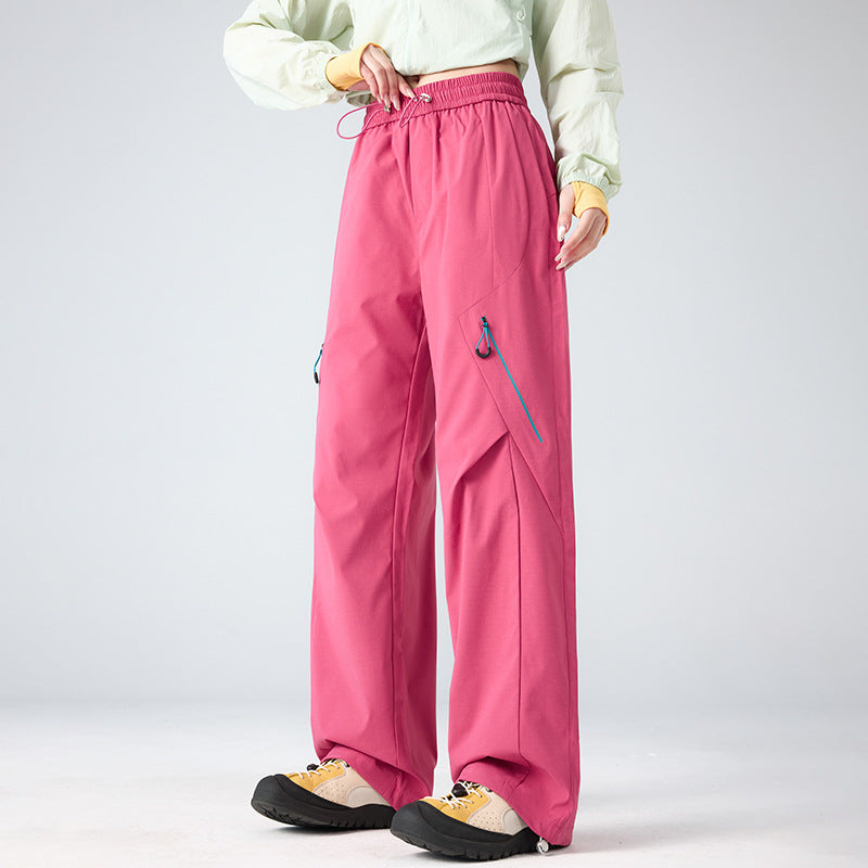 Herren Weite technische Cargo-Hose mit Utility-Taschen und elastischem Bund Drune
