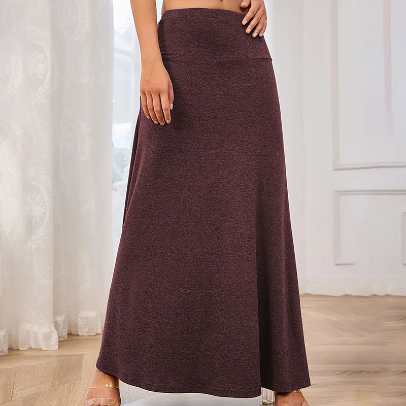 Damen nahtloser Maxirock Drune