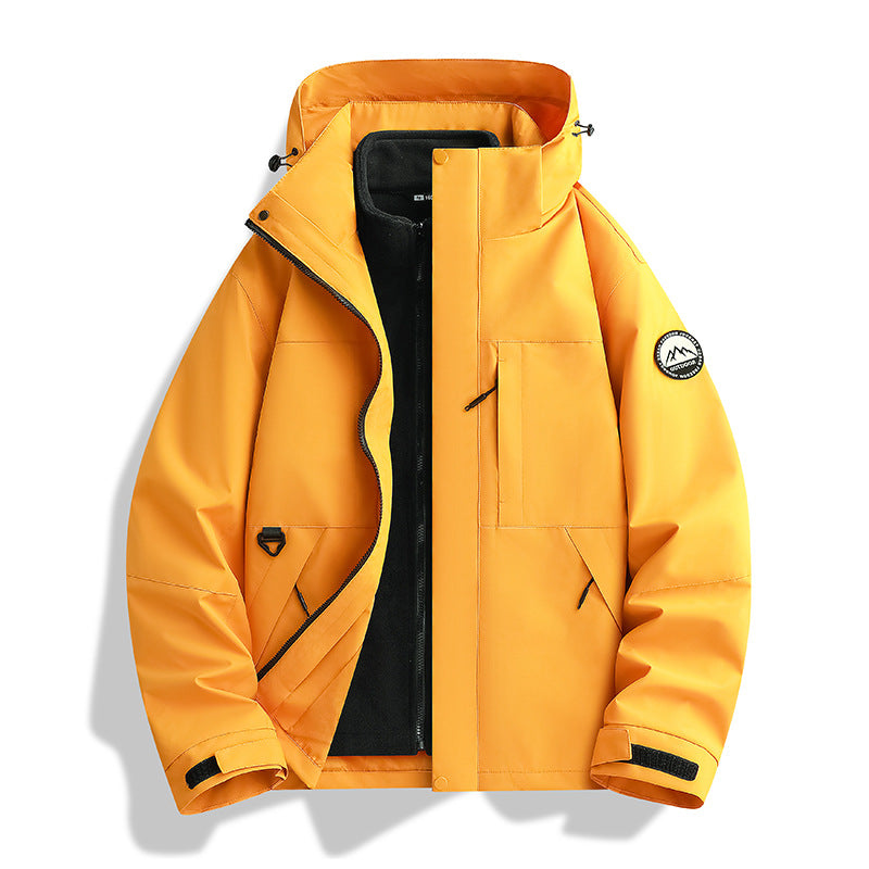 Damen Wasserabweisender Parka mit abnehmbarer Fleece-Innenjacke und Kapuze Drune