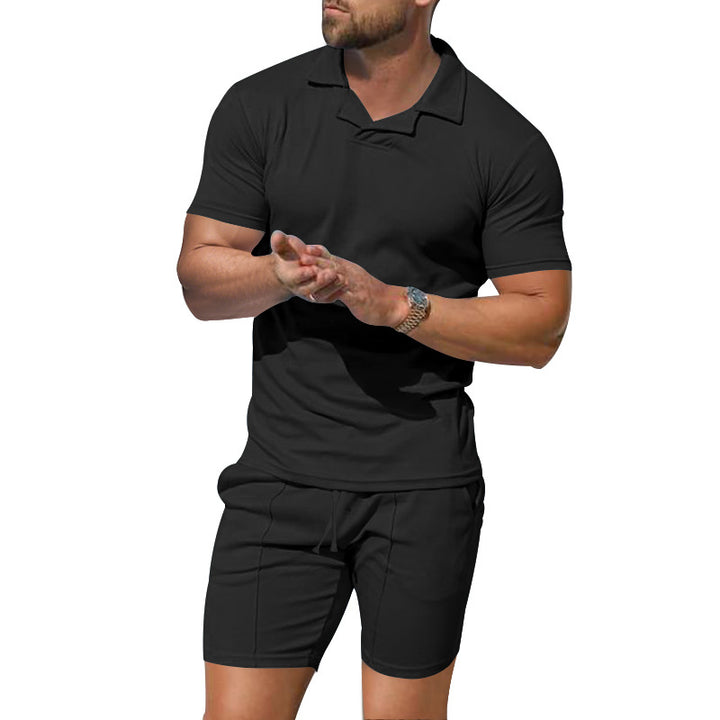 Herren Sportliches Kurzarm-Poloshirt mit innovativem Design und atmungsaktiver Funktion Drune