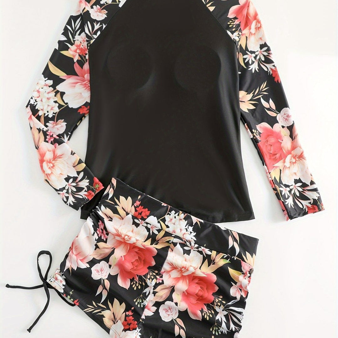 Damen Rashguard und Badeshorts Set Drune