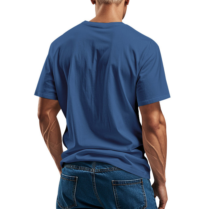 Herren Baumwolle T-Shirt mit modernem Schnitt Drune