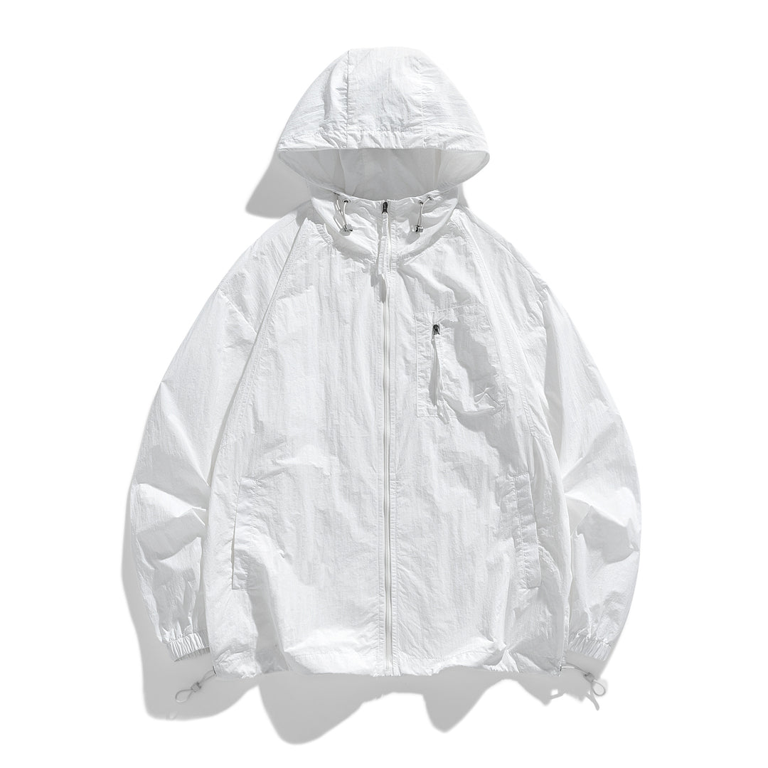 Herren Leichte Windjacke mit Kapuze