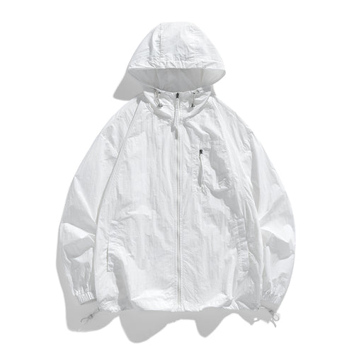 Herren Leichte Windjacke mit Kapuze