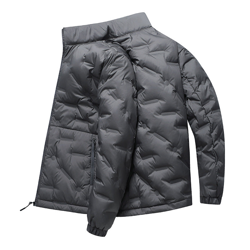 Herren Leichte gesteppte Thermojacke mit Stehkragen und Reißverschlusstaschen Drune