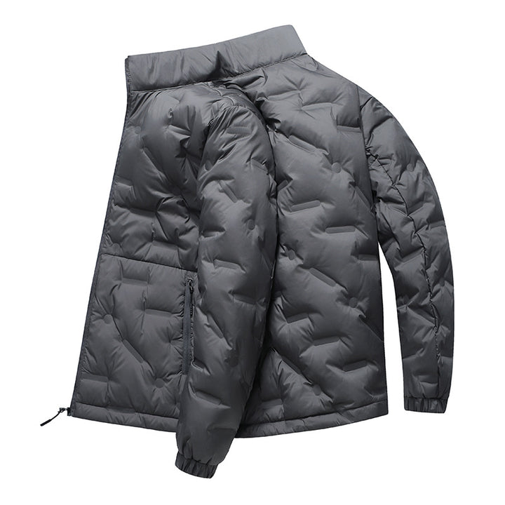 Herren Leichte gesteppte Thermojacke mit Stehkragen und Reißverschlusstaschen Drune