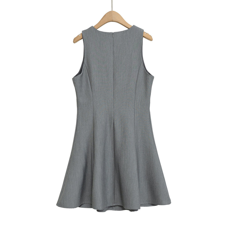 Damen Besprechungs-Kleid mit eleganter Schleifenverzierung und fließendem Schnitt Drune