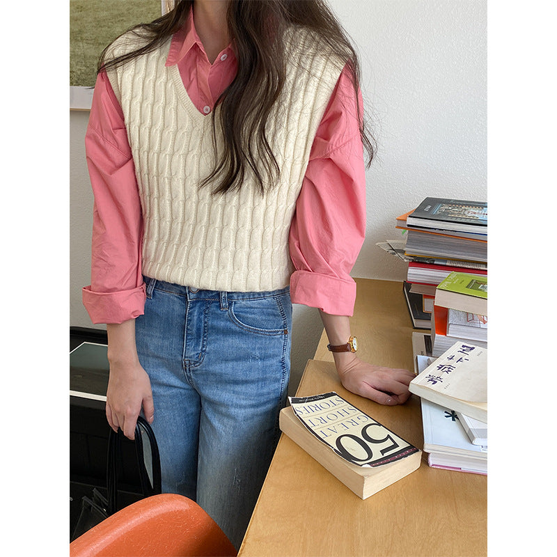 Damen elegante und lässige Bluse mit leichtem Oversize-Schnitt Drune