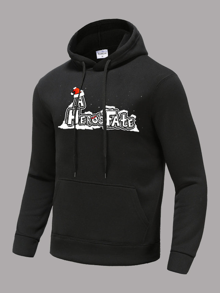 Herren Hoodie mit kreativem Aufdruck und lässigem Schnitt Drune