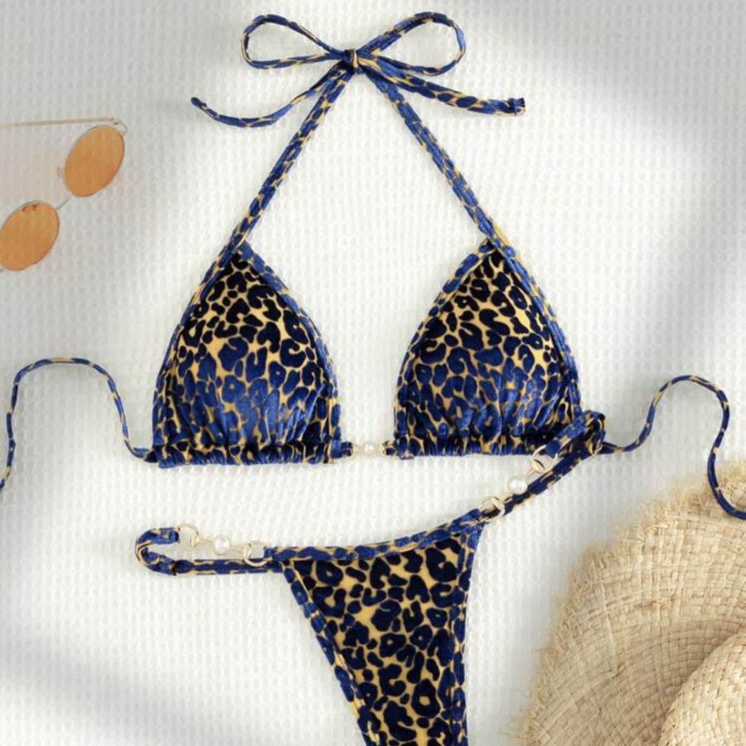 Damen Triangel-Bikini mit dekorativen Akzenten und raffiniertem Schnitt Drune