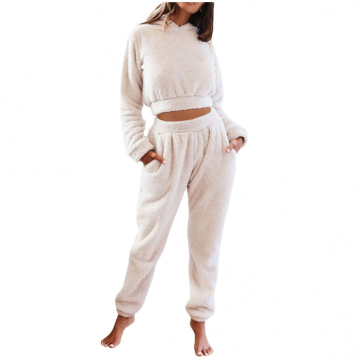 Damen kuscheliges Lounge-Set aus weichem Fleece Drune