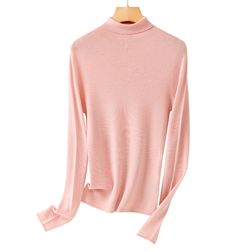Damen Leichter Feinstrick-Rollkragenpullover mit fließender Passform Drune