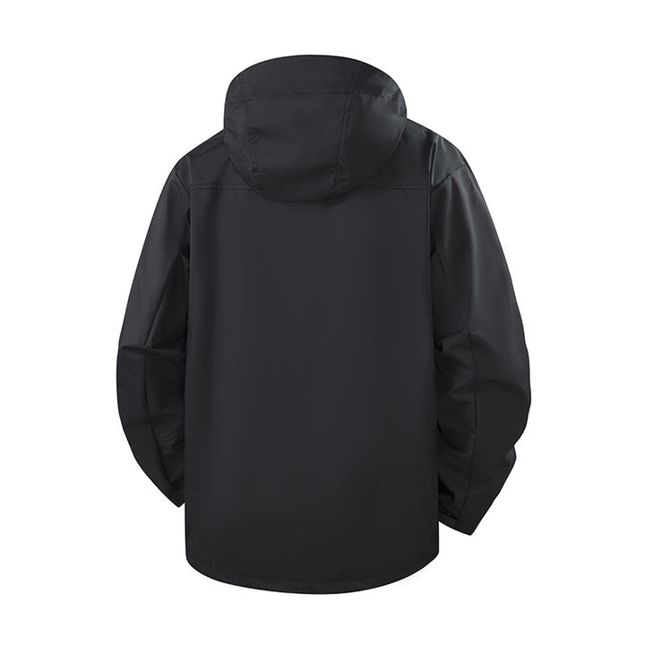 Herren Leichte wasserdichte Kapuzen-Softshelljacke mit atmungsaktiver Membran Drune