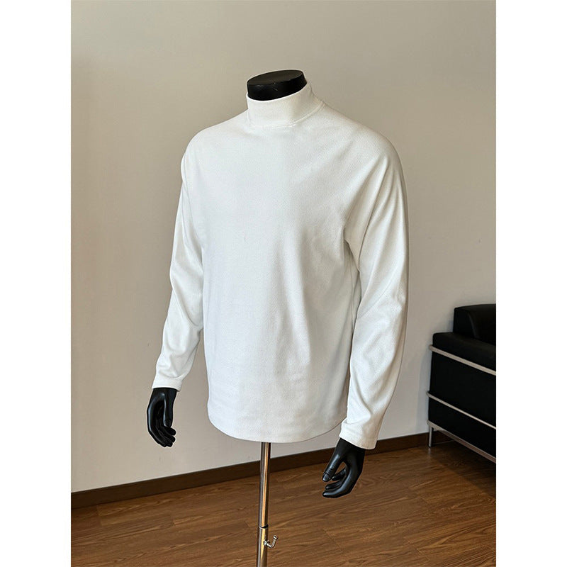 Unisex Oversize-Stehkragen-Sweatshirt mit Raglanärmeln und weichem Baumwollfleece Drune