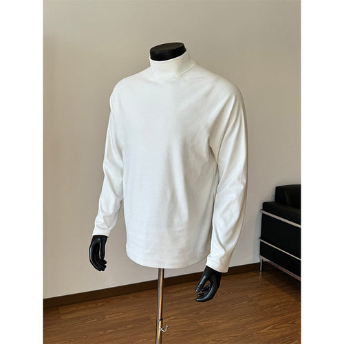 Unisex Oversize-Stehkragen-Sweatshirt mit Raglanärmeln und weichem Baumwollfleece Drune