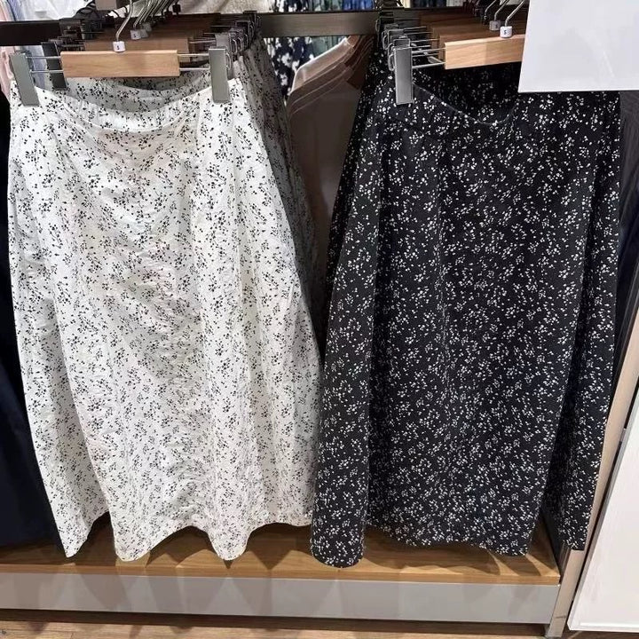 Damen Midirock mit elastischem Bund und seitlichen Eingrifftaschen Drune