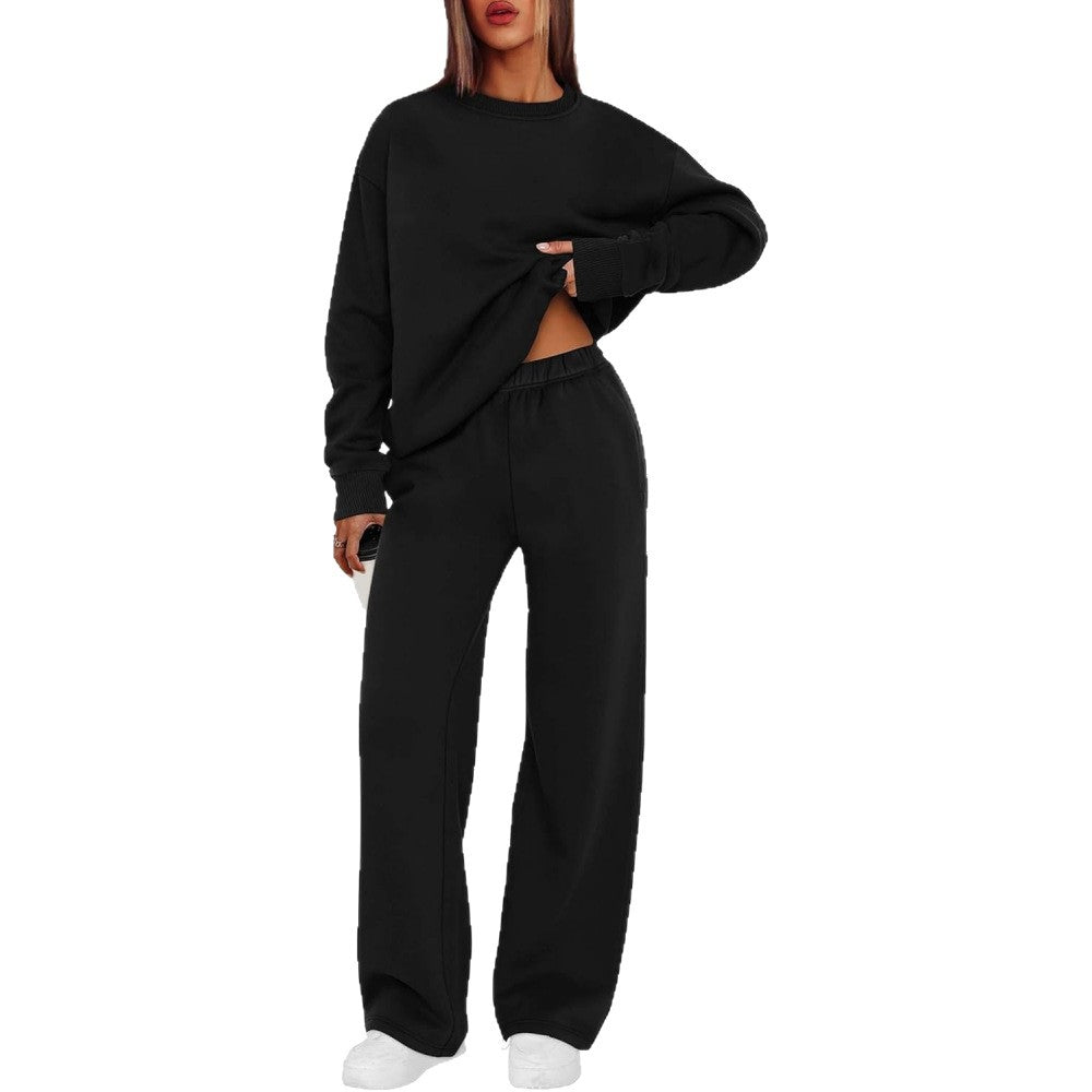 Damen nan lässiges Sweatshirt und weite Jogginghose Set Drune