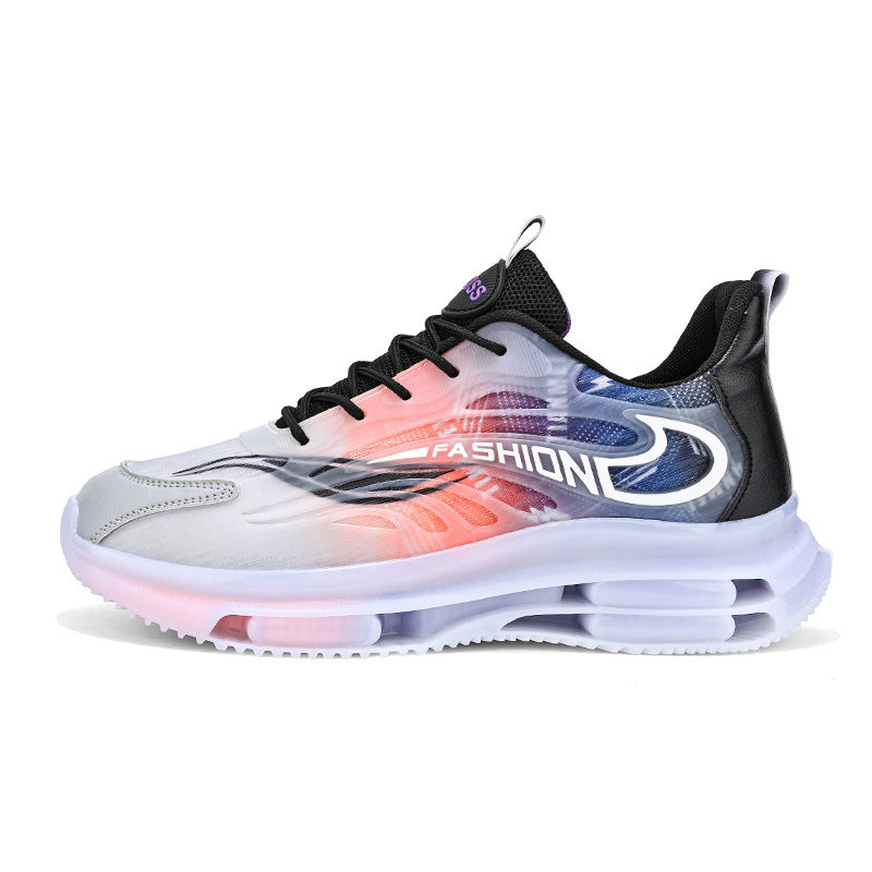 Herren sportlicher Luftkammersneaker mit transparentem TPU-Obermaterial, sichtbarer Luftkapsel und stoßdämpfender Plateausohle Drune
