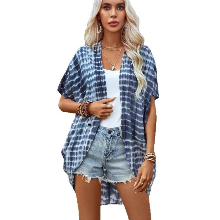 Damen Leichtes Kimono mit modernem Batikdesign Drune