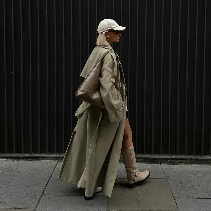 Damen Federgewicht Oversize-Mantel Drune