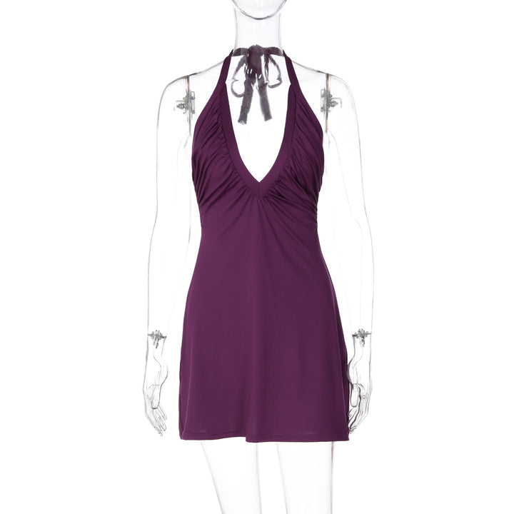 Damen Strandskleid mit alternativem Halter-Design und schmeichelnder Drapierung Drune