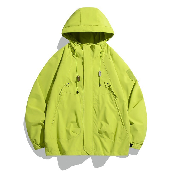 Herren Wasserabweisende Übergangsjacke mit Kapuze Drune