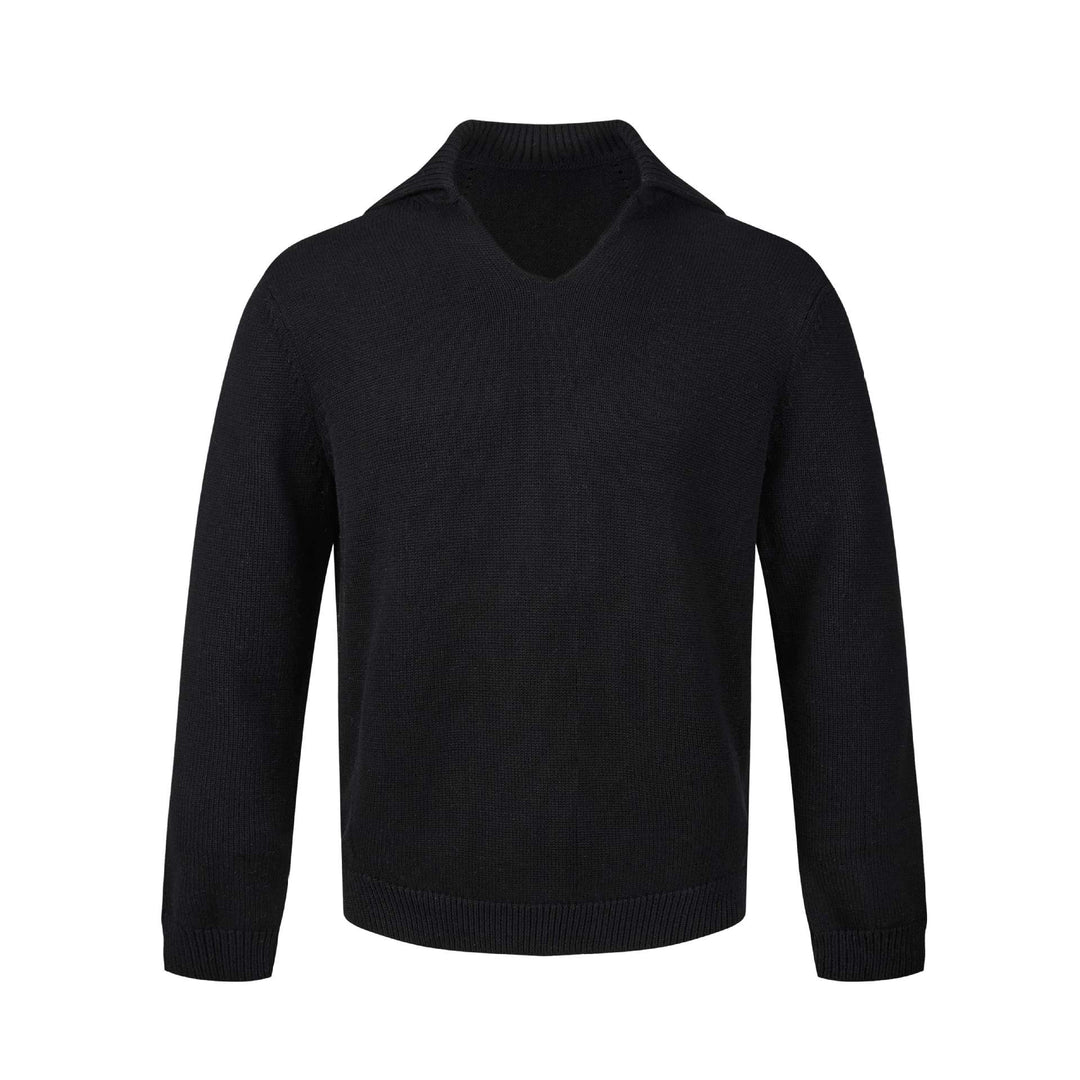 Damen Feinstrickpullover mit V‑Schlitzkragen und geripptem Saum Drune