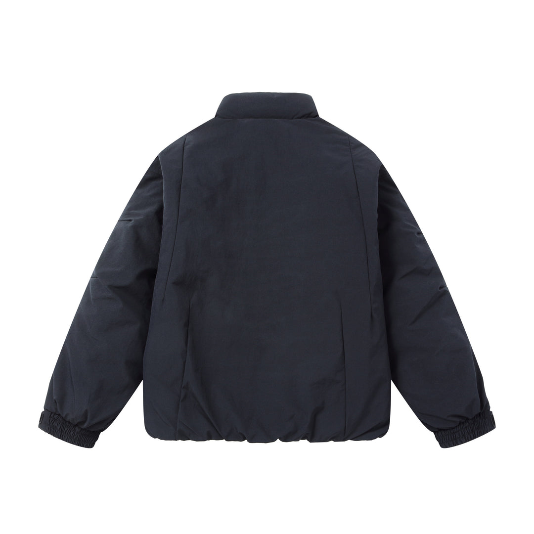 Herren Kurz‑Pufferjacke mit schützendem Stehkragen, verdecktem Reißverschluss und elastischem Saum Drune