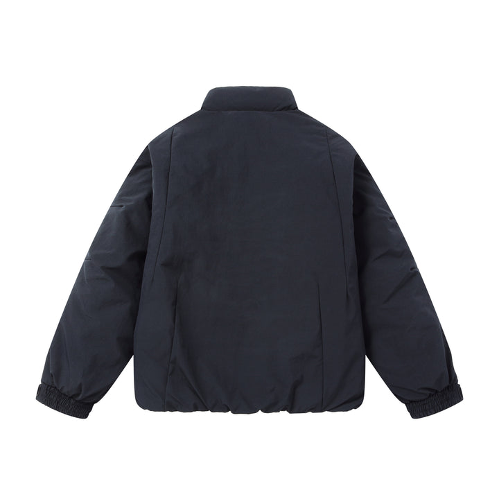 Herren Kurz‑Pufferjacke mit schützendem Stehkragen, verdecktem Reißverschluss und elastischem Saum Drune