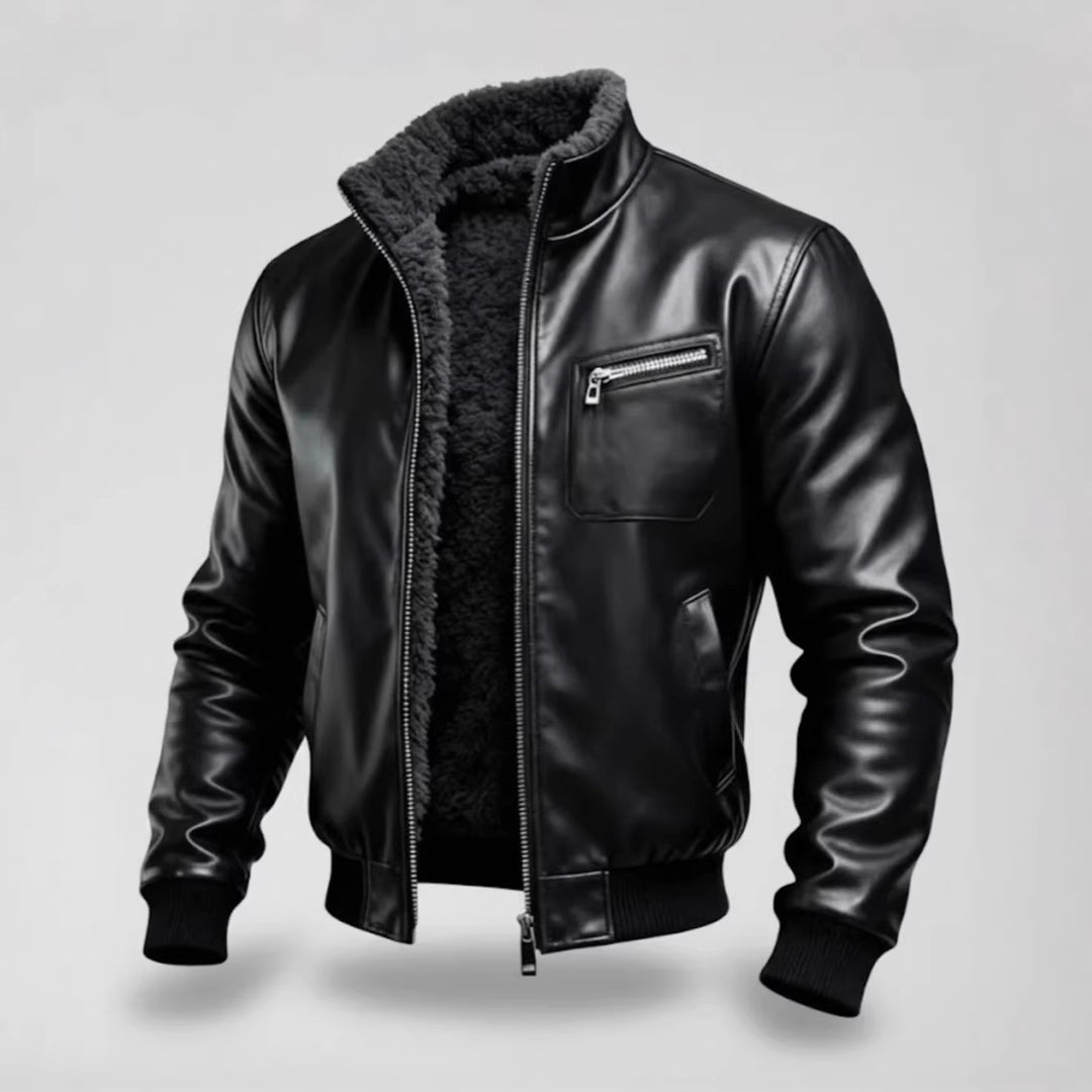 Herren Lederjacke mit Innenfutter