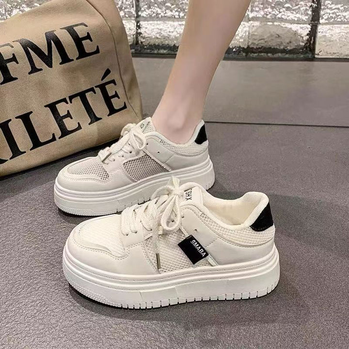 Damen Komfortable und sportliche Sneakers mit atmungsaktiver Mesh-Oberfläche und dämpfender Sohle Drune