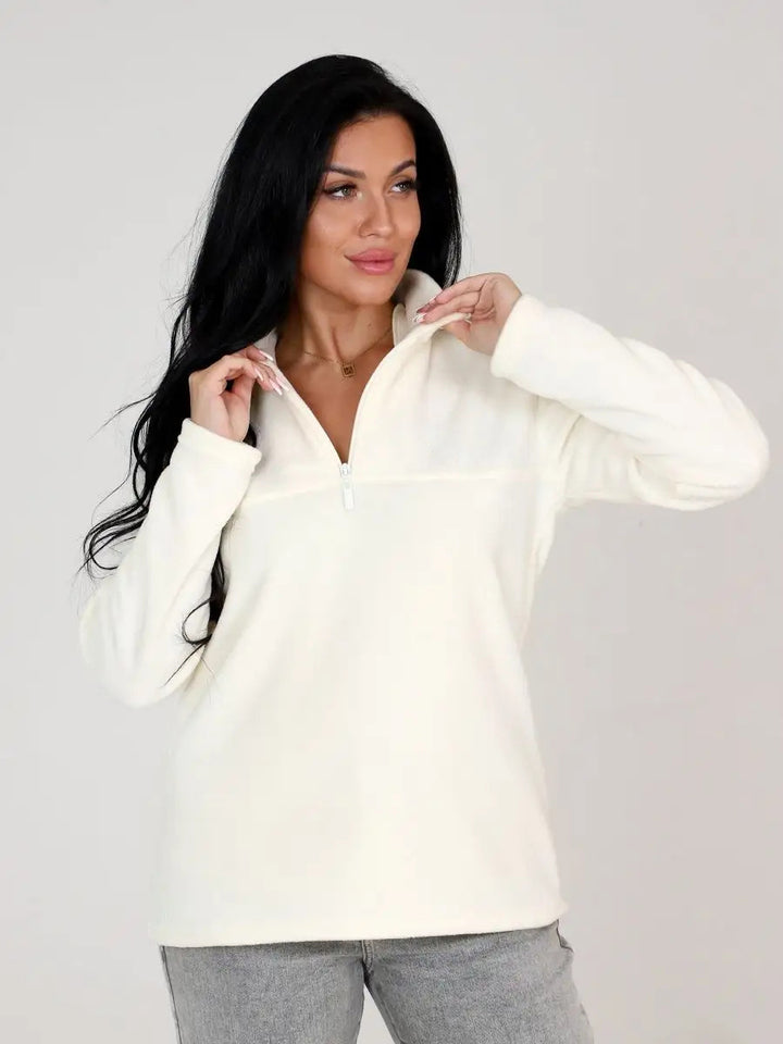 Damen kuscheliger Fleece-Pullover Drune