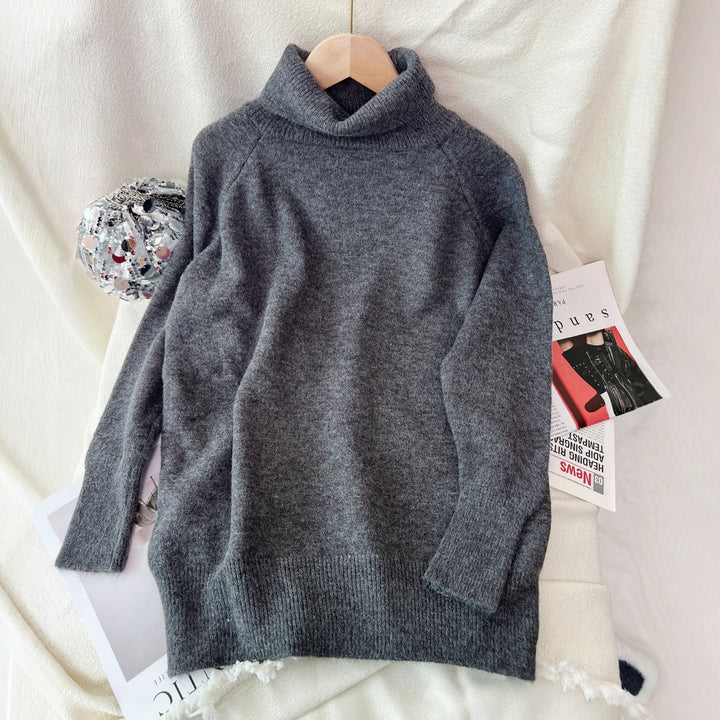 Damen Pullover mit hohem Kragen aus weicher Cashmere-Mischung Drune