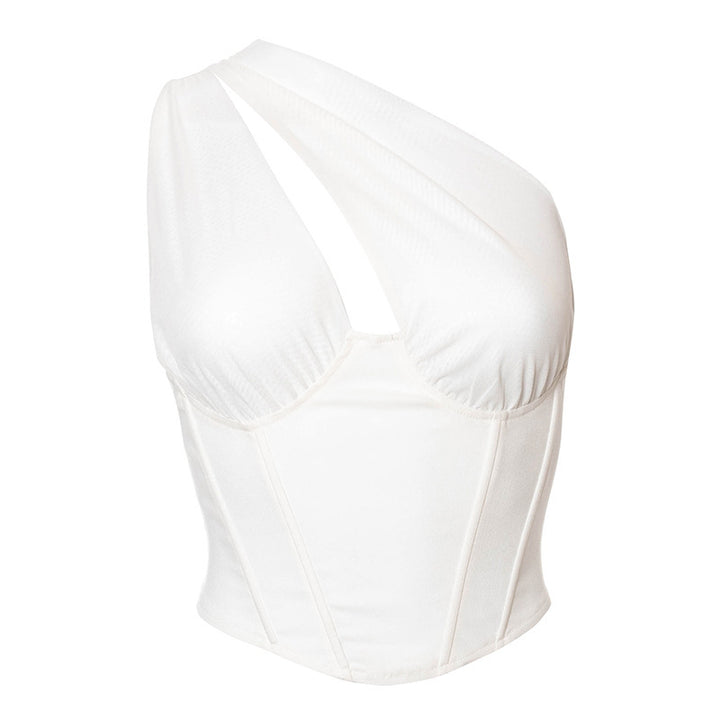 Damen Extravaganter Bodysuit mit asymmetrischem Design und raffinierten Details Drune