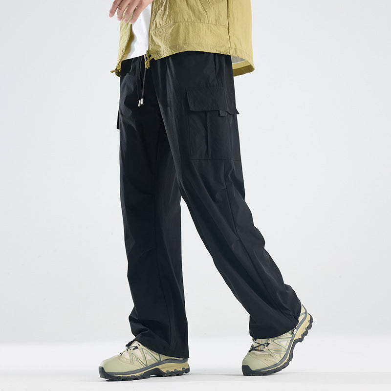 Herren Breite Tech‑Cargo‑Hose mit Utility‑Taschen und verstellbarem Bund Drune
