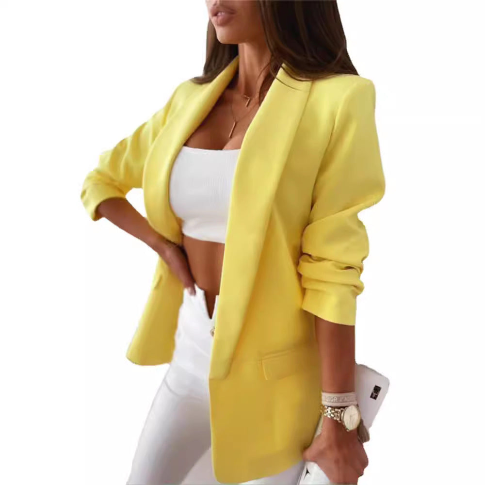 Damen modisches Blazer-Set mit elegantem Schnitt und bequemen Details Drune